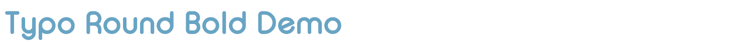 sample Typo Round font