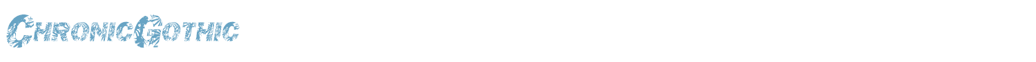 sample ChronicGothic font