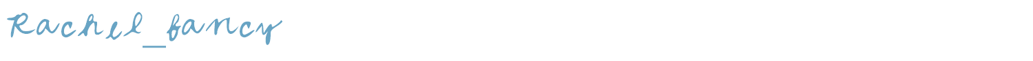 sample Rachel_fancy font