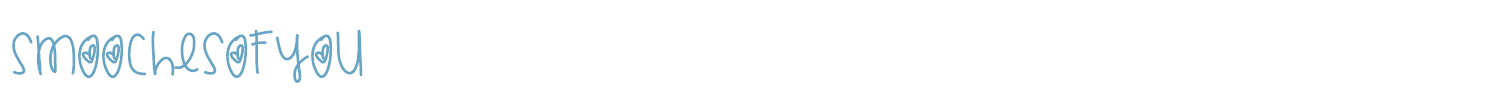 sample SmoochesOfYou font