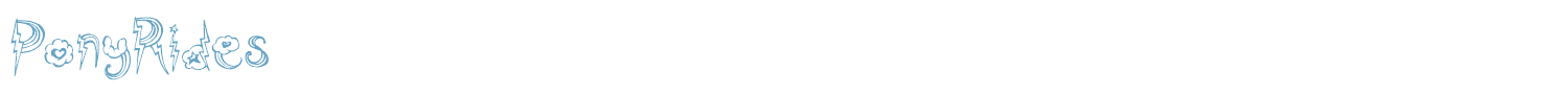 sample PonyRides font