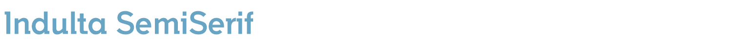 sample Indulta SemiSerif font