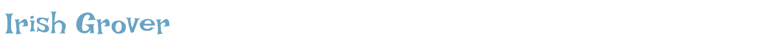 sample Irish Grover font