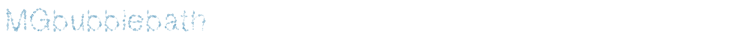 sample MGbubblebath font