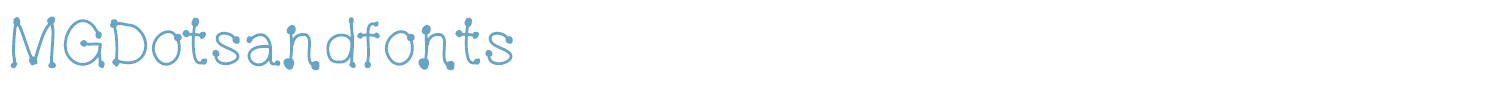 sample MGDotsandfonts font