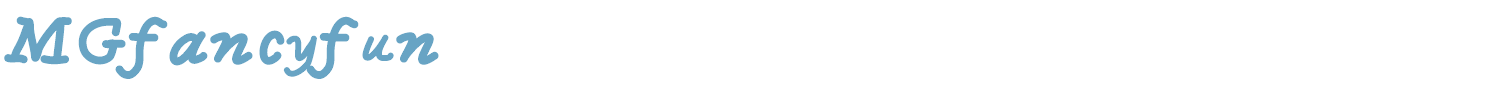 sample MGfancyfun font