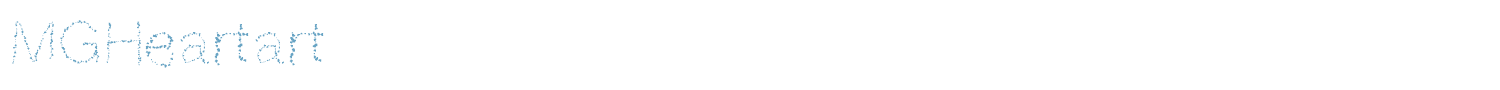 sample MGHeartart font