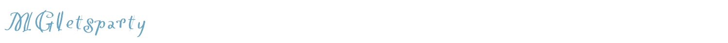 sample MGletsparty font