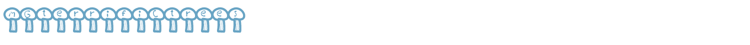 sample MGterrifictrees font