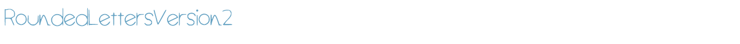 sample RoundedLettersVersion2 font