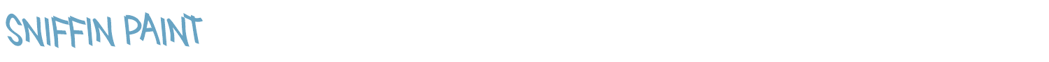 sample Sniffin Paint font