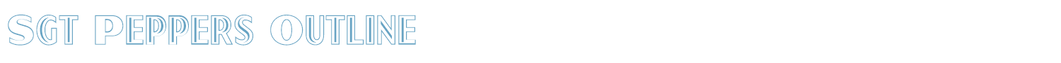 sample Sgt Peppers Outline font