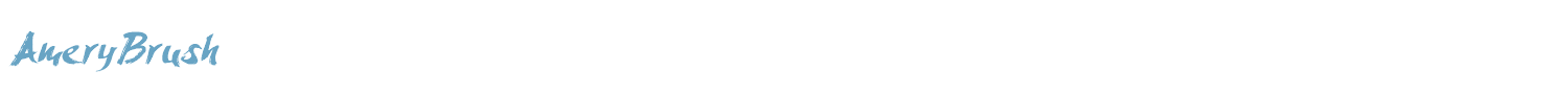 sample AmeryBrush font