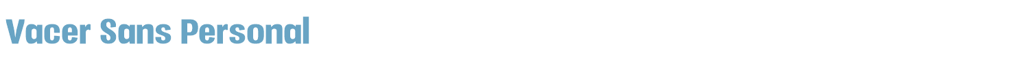 sample Vacer Sans Personal font