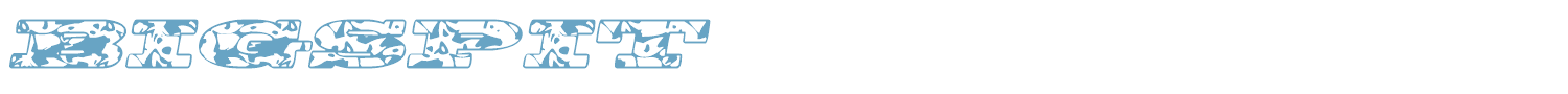 sample BigSpit font