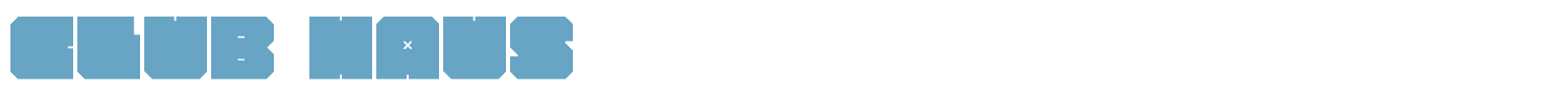 sample CLUB HAUS font