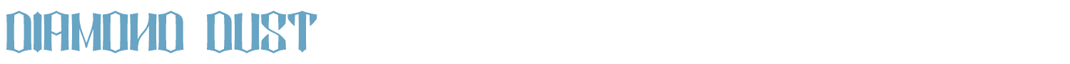 sample DIAMOND DUST font