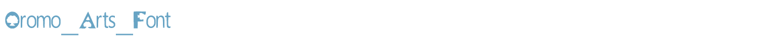 sample Oromo_Arts_Font font