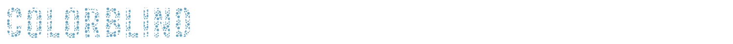sample ColorBlind font