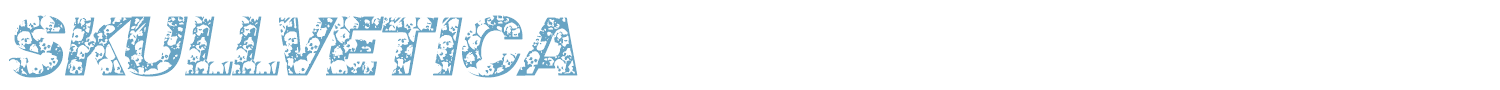 sample Skullvetica font