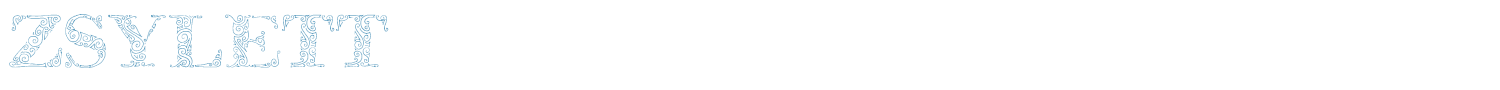 sample Zsylett font