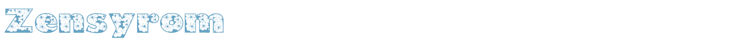 sample Zensyrom font