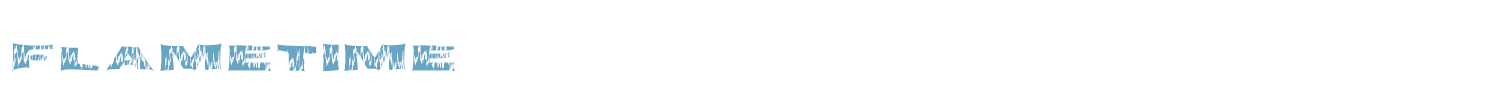 sample FlameTime font