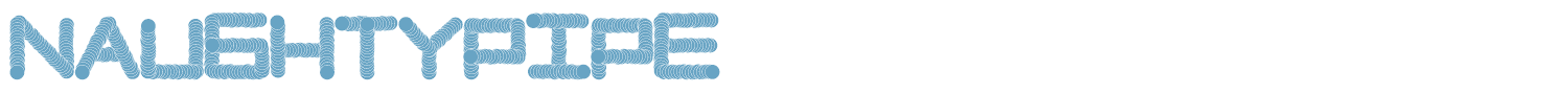 sample NaughtyPipe font