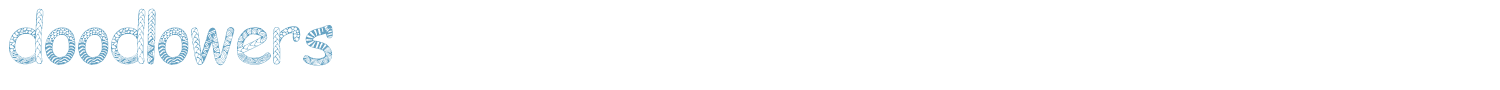 sample Doodlowers font