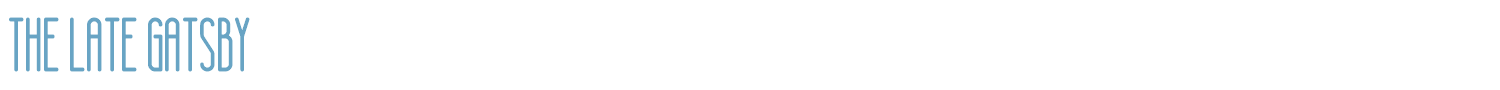 sample The Late Gatsby font
