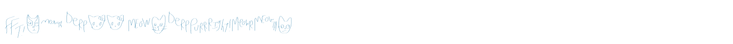 sample Mew Too CatDings font