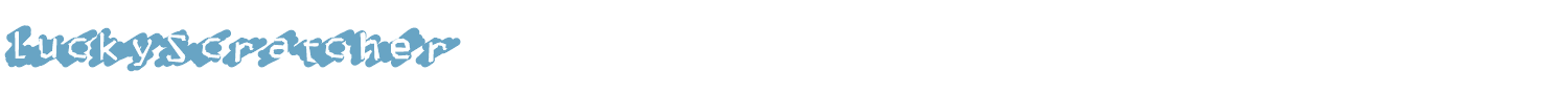 sample LuckyScratcher font