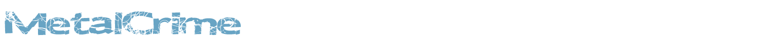 sample MetalCrime font
