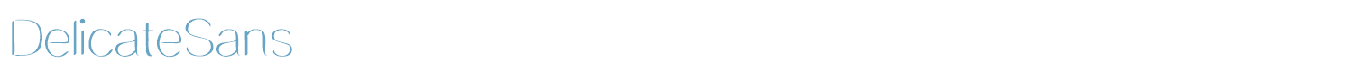 sample DelicateSans font