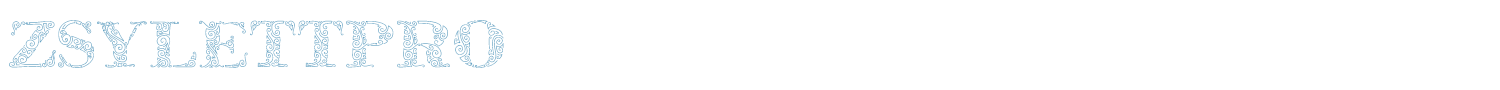 sample ZsylettPro font