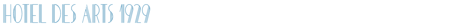 sample HOTEL DES ARTS 1929 font