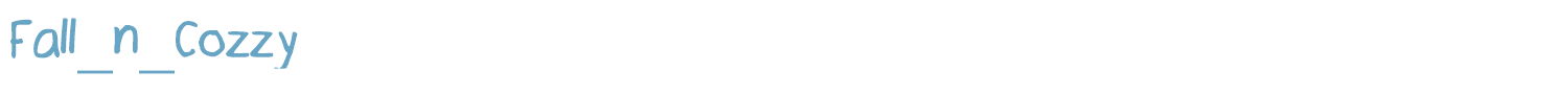 sample Fall_n_Cozzy font