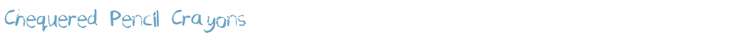 sample Chequered Pencil Crayons font