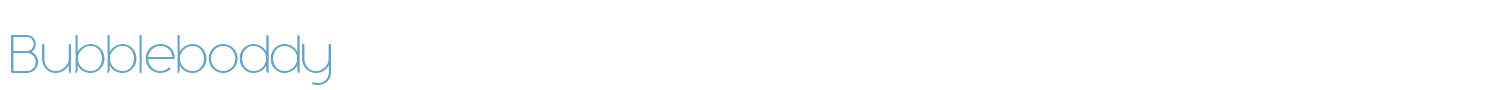 sample Bubbleboddy font