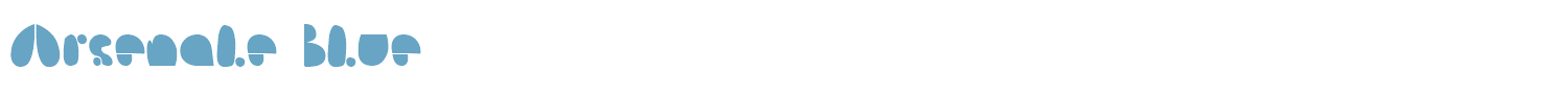 sample Arsenale Blue font