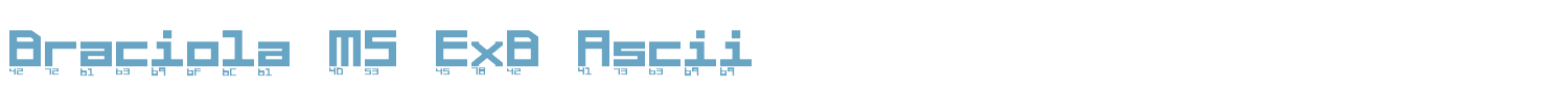 sample Braciola MS font