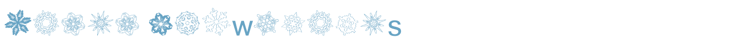 sample Paper Snowflakes font
