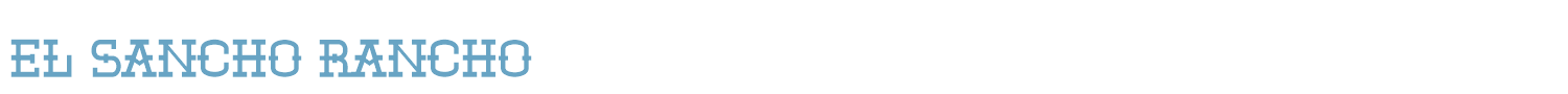 sample El Sancho Rancho font