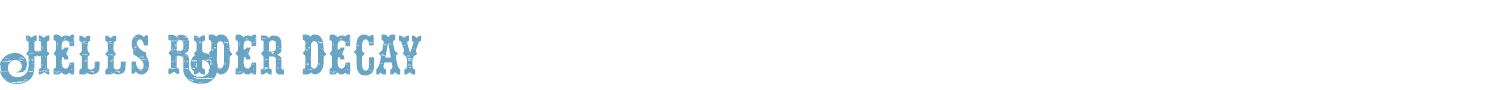 sample Hells Rider Decay font