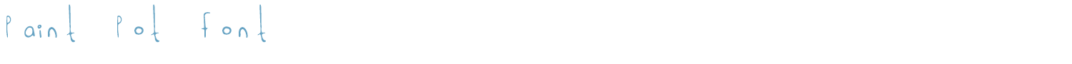 sample Paint Pot Font font