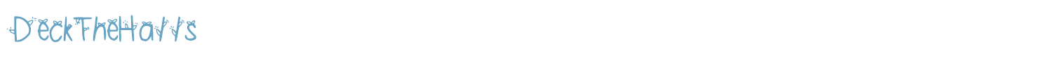 sample DeckTheHalls font