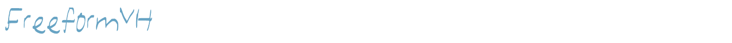 sample FreeFormVH font
