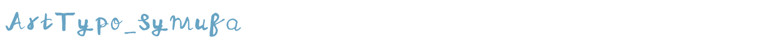 sample ArtTypo_Symufa font