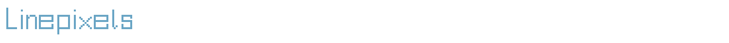 sample Linepixels font