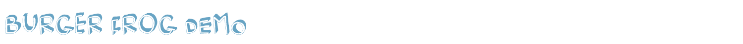sample Burger Frog DEMO font